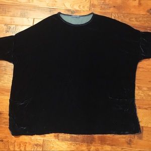 NWOT Oversized Velvet Tunic